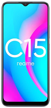 Realme C15 вид спереди